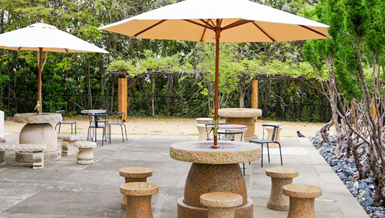 石の水琴テーブル